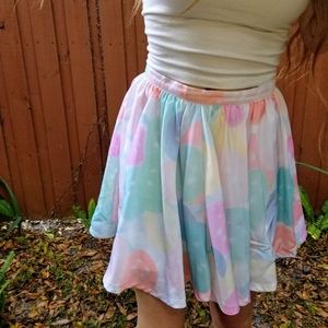 NASTY GAL PASTEL SKATER GURL SKIRT